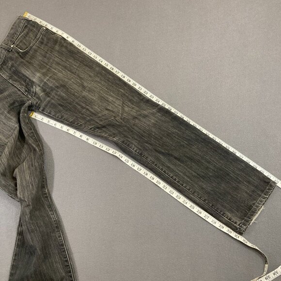 Zegna Sport Jeans Men’s 34x32 Distressed Gray Cotton Straight Denim Zip Fly READ - Picture 10 of 11